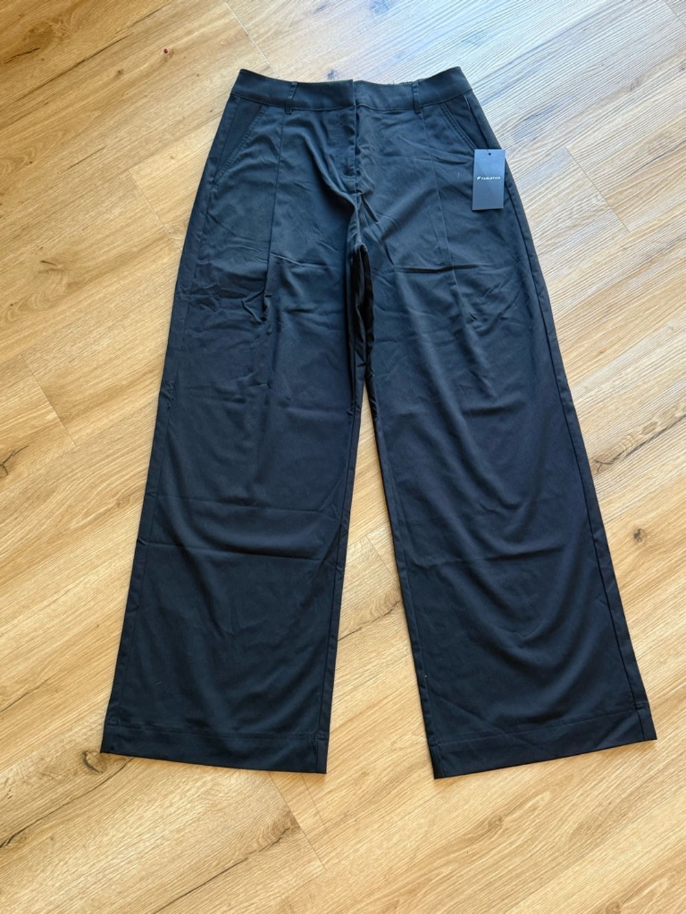 Fabletics Women’s Everyday Wide leg Mid-RiseTrousers-  Black Size Medium